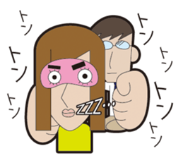 Couple sticker clumsy sticker #5408098