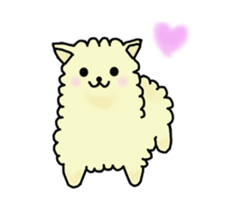charming alpaca sticker #5408125