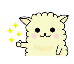charming alpaca sticker #5408130
