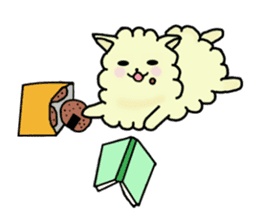 charming alpaca sticker #5408136