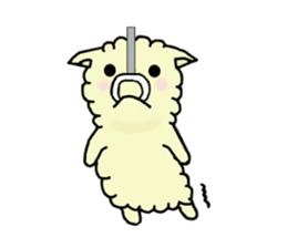 charming alpaca sticker #5408141