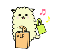 charming alpaca sticker #5408147