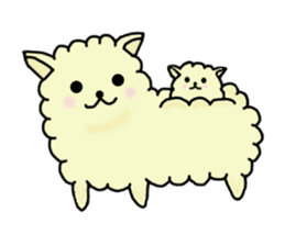 charming alpaca sticker #5408151