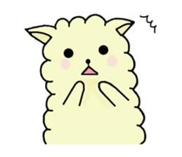 charming alpaca sticker #5408152