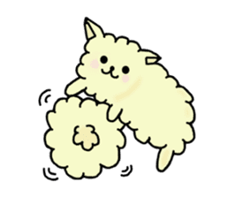 charming alpaca sticker #5408154