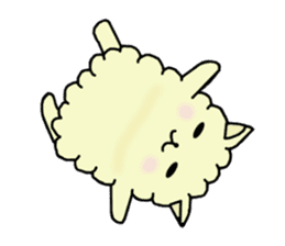 charming alpaca sticker #5408156