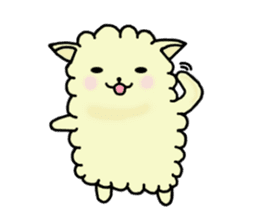 charming alpaca sticker #5408158