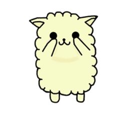 charming alpaca sticker #5408160