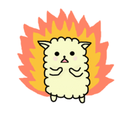 charming alpaca sticker #5408162