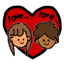 Love love cople sticker #5408643