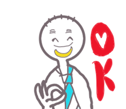 I am an office worker hagenosuke. sticker #5408753