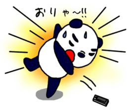 Middle-age panda sticker #5409567