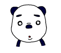 Middle-age panda sticker #5409575