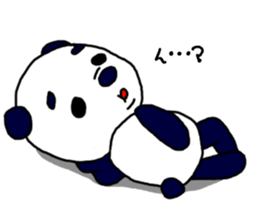 Middle-age panda sticker #5409580