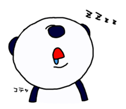 Middle-age panda sticker #5409584