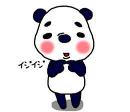 Middle-age panda sticker #5409590