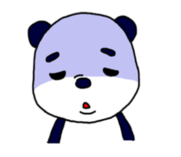 Middle-age panda sticker #5409593