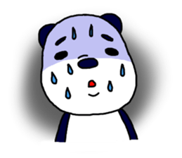 Middle-age panda sticker #5409594