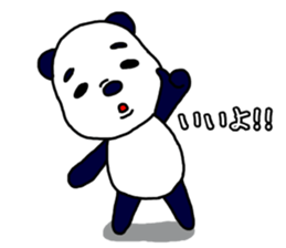 Middle-age panda sticker #5409598