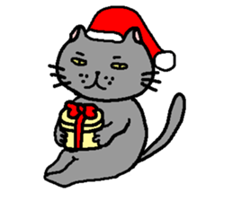 The Tamuras' cat (Xmas & New Year) sticker #5409655