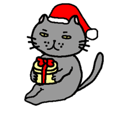 The Tamuras' cat (Xmas & New Year) sticker #5409655