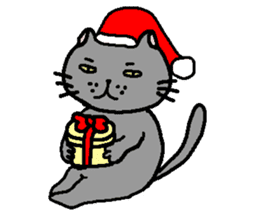 The Tamuras' cat (Xmas & New Year) sticker #5409655