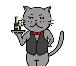The Tamuras' cat (Xmas & New Year) sticker #5409658
