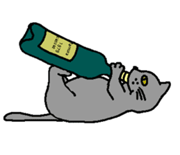 The Tamuras' cat (Xmas & New Year) sticker #5409659