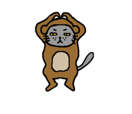 The Tamuras' cat (Xmas & New Year) sticker #5409680
