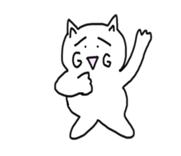 honwaka cat 5 sticker #5409687