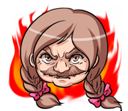 Barbel Maiden ~Braid hair version~ sticker #5410010
