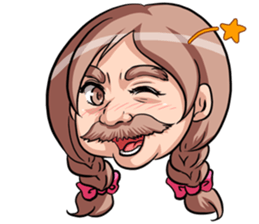 Barbel Maiden ~Braid hair version~ sticker #5410015