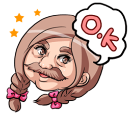 Barbel Maiden ~Braid hair version~ sticker #5410020