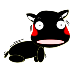 Cute of the Dog - Black Dog sticker #5410055