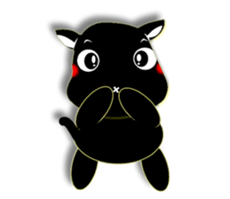 Cute of the Dog - Black Dog sticker #5410056