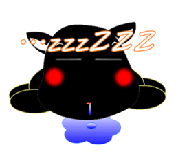 Cute of the Dog - Black Dog sticker #5410060