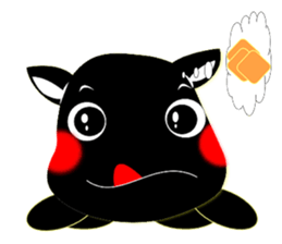 Cute of the Dog - Black Dog sticker #5410066