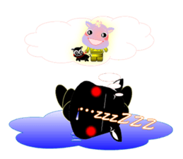 Cute of the Dog - Black Dog sticker #5410071