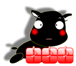 Cute of the Dog - Black Dog sticker #5410073