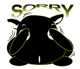 Cute of the Dog - Black Dog sticker #5410075