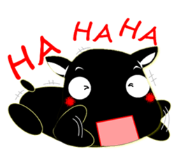 Cute of the Dog - Black Dog sticker #5410078