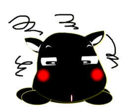 Cute of the Dog - Black Dog sticker #5410080