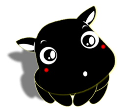 Cute of the Dog - Black Dog sticker #5410082