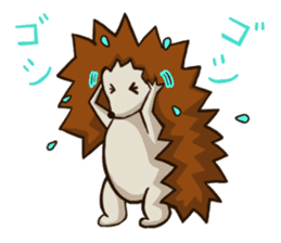 Porcupine and spiny daily life sticker #5410169