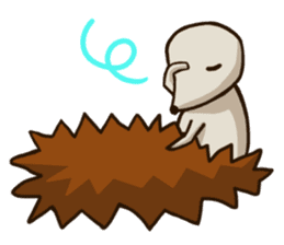Porcupine and spiny daily life sticker #5410170