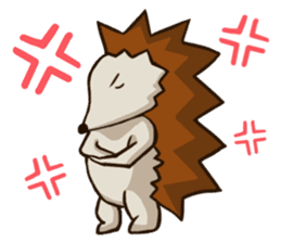 Porcupine and spiny daily life sticker #5410173