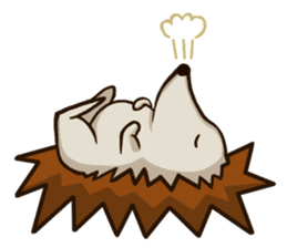 Porcupine and spiny daily life sticker #5410174