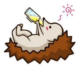 Porcupine and spiny daily life sticker #5410176