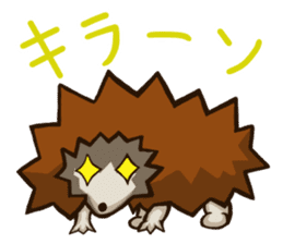 Porcupine and spiny daily life sticker #5410178