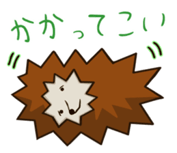Porcupine and spiny daily life sticker #5410185